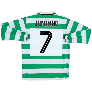 2004-05 Celtic Home L/S Shirt Juninho #7 - 5/10 - (L)