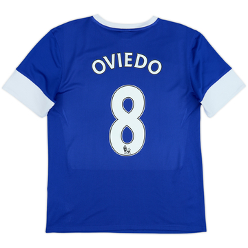 2012-13 Everton Home Shirt Oviedo #8 - 8/10 - (M)