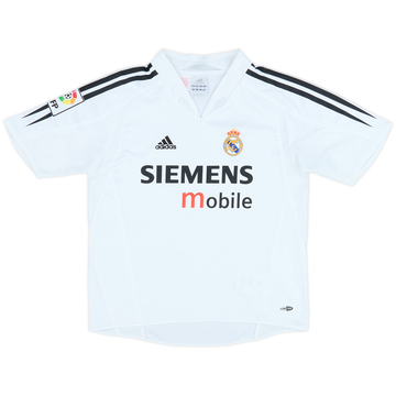 2004-05 Real Madrid Home Shirt - 8/10 - (L.Boys)