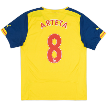 2014-15 Arsenal Away Shirt Arteta #8 - 8/10 - (M)
