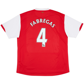2006-08 Arsenal Home Shirt Fabregas #4 - 6/10 - (XL)