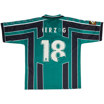 1999-00 Werder Bremen Home Shirt Herzog #18 - 4/10 - (L)