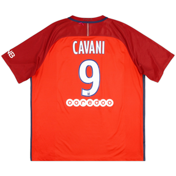 2016-17 Paris Saint-Germain Away Shirt Cavani #9 - 6/10 - (XXL)