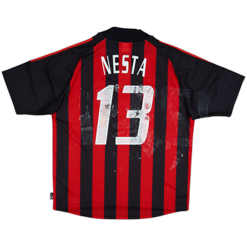 2002-03 AC Milan Home Shirt Nesta #13 - 4/10 - (L)