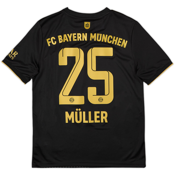 2021-22 Bayern Munich Away Shirt Muller #25 - 8/10 - (13-14 Years)