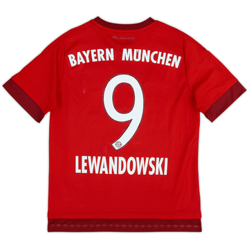 2015-16 Bayern Múnich Camiseta de local Lewandowski #9 - 6/10 - (L.Niños)