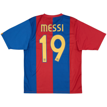 2006-07 Barcelona Basic Home Shirt Messi #19 - 6/10 - (M)