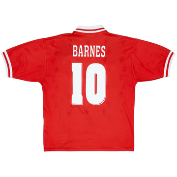 1996-98 Liverpool Home Shirt Barnes #10 - 7/10 - (M)