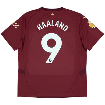 Camiseta de la tercera equipación del Manchester City 2024-25 Haaland #9 - 8/10 - (XL)