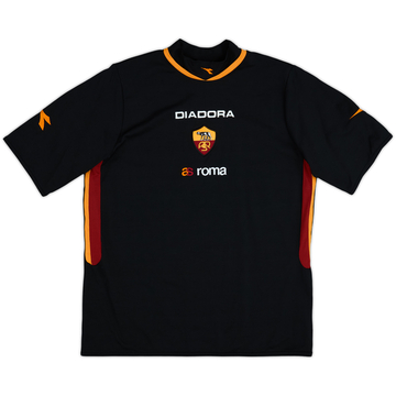 2003-04 Roma Diadora Training Shirt - 9/10 - (L)