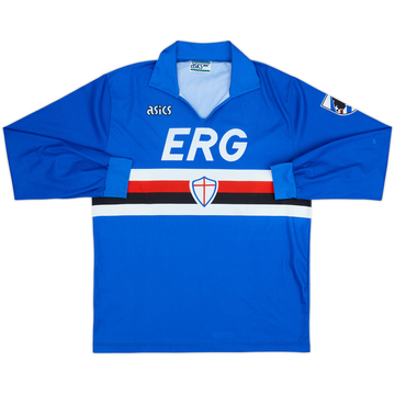 1990-92 Sampdoria Home L/S Shirt - 7/10 - (XL)