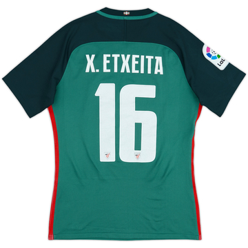 2016-17 Athletic Bilbao Player Issue Away Shirt X.Etxeita #16 - 6/10 - (M)