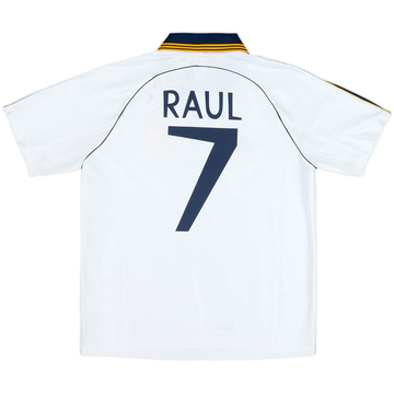 1999-00 Real Madrid adidas Reissue Home Shirt Raul #7 (M)