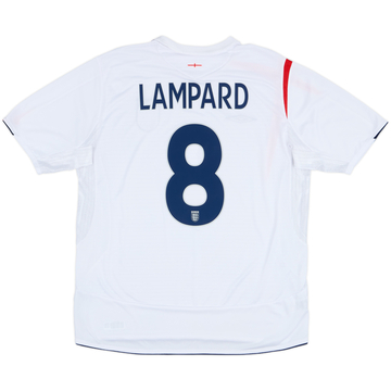 2005-07 England Home Shirt Lampard #8 - 6/10 - (XL)