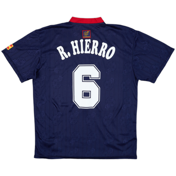 1996-98 Spain Away Shirt R.Hierro #6 - 9/10 - (L)