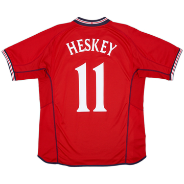 2002-04 England Away Shirt Heskey #11 - 8/10 - (L)