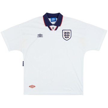 1993-95 England Home Shirt - 5/10 - (XL)
