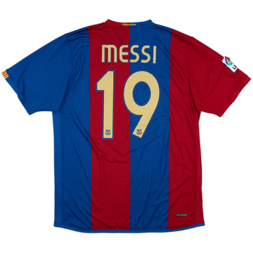 2006-07 Barcelona Home Shirt Messi #19 - 8/10 - (L)