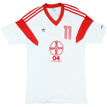1986-87 Bayer Leverksuen Match Issue Home Shirt #11