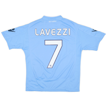 2009-10 Napoli Basic Home Shirt Lavezzi #7 (XS)