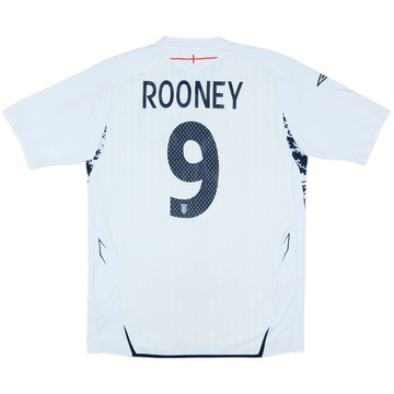 2007-09 England Home Shirt Rooney #9 - 7/10 - (M)