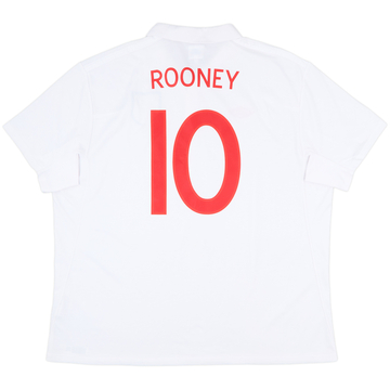2009-10 England Home Shirt Rooney #10 - 9/10 - (3XL)