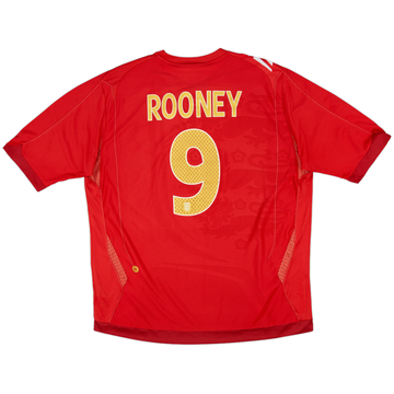 2006-08 England Away Shirt Rooney #9 - 7/10 - (XL)