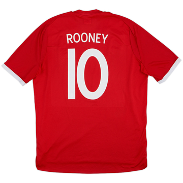 2010-11 England Away Shirt Rooney #10 - 7/10 - (XL)
