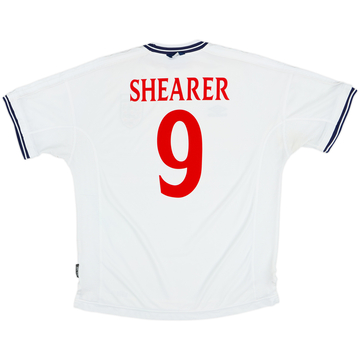 1999-01 England Home Shirt Shearer #9 - 8/10 - (XXL)
