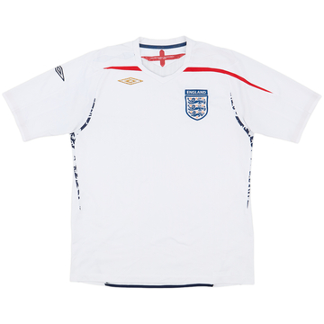 2007-09 England Home Shirt - 4/10 - (L)