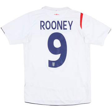 2005-07 England Home Shirt Rooney #9 - 5/10 - (XL.Boys)