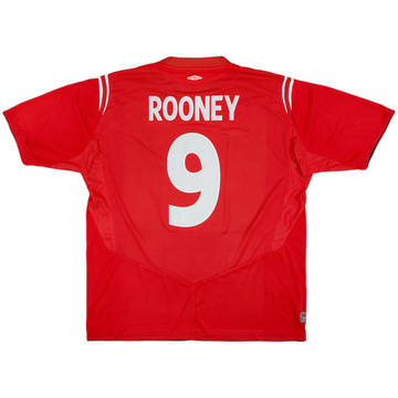 2004-06 England Away Shirt Rooney #9 - 6/10 - (M)