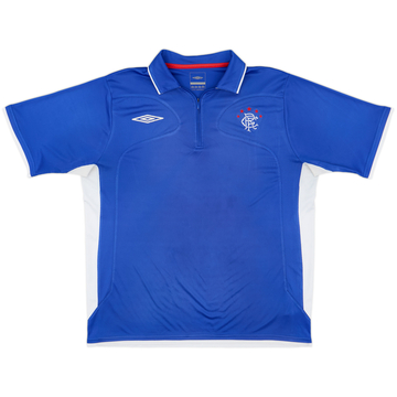 2007-08 Rangers Umbro 1/4 Zip Polo Shirt - 7/10 - (L)
