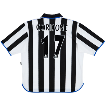 2000-01 Newcastle Home Shirt Cordone #17 - 9/10 - (XXL)