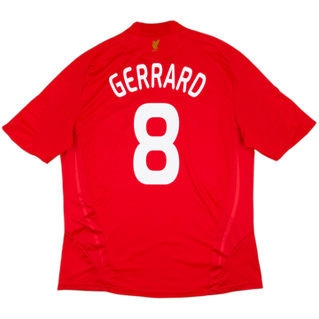 2008-10 Liverpool Home Shirt Gerrard #8 - 5/10 - (XL)