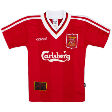 1995-96 Liverpool Home Shirt - 8/10 - (S.Boys)