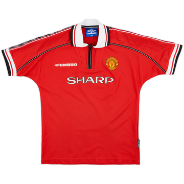 1998-00 Manchester United Home Shirt - 8/10 - (L.Boys)