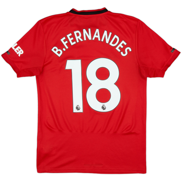 2019-20 Manchester United Home Shirt B.Fernandes #18 - 6/10 - (S)