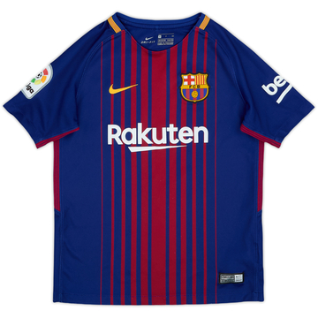 2017-18 Barcelona Home Shirt - 8/10 - (S.Boys)