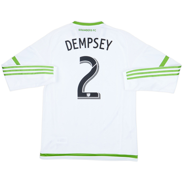 2015 Seattle Sounders Player Issue Away L/S Shirt Dempsey #2 (L)