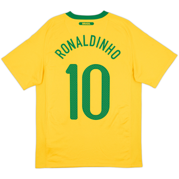 2010-11 Brazil Home Shirt Ronaldinho #10 - 6/10 - (S)