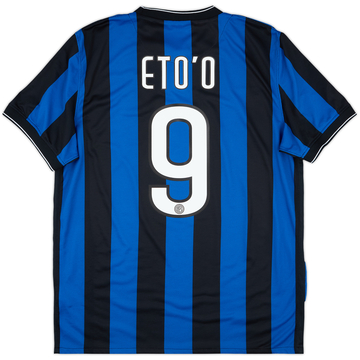 2009-10 Inter Milan Home Shirt Eto'o #9 - 8/10 - (L)