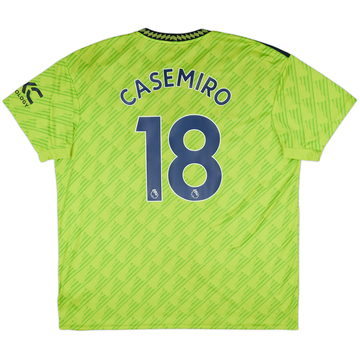 2022-23 Manchester United Third Shirt Casemiro #18 - 8/10 - (XXL)