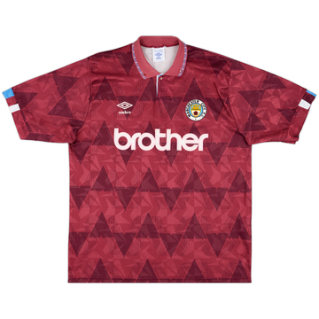 1990-92 Manchester City Away Shirt - 9/10 - (XL)