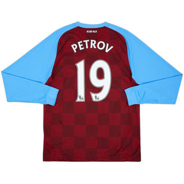 2011-12 Aston Villa Home L/S Shirt Petrov #19 - 5/10 - (M)