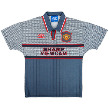 1995-96 Manchester United Away Shirt - 9/10 - (L.Boys)