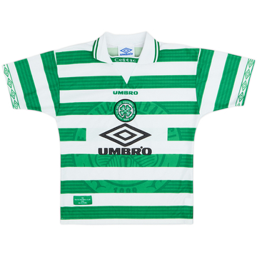 1997-99 Celtic Home Shirt - 9/10 - (M.Boys)