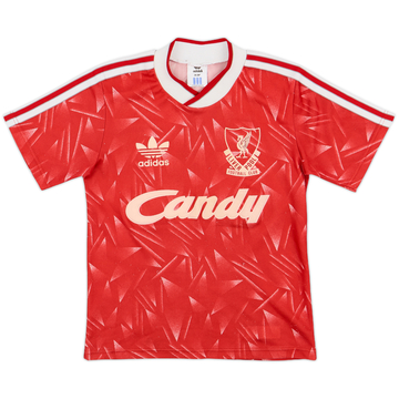 1989-91 Liverpool Home Shirt - 6/10 - (S.Boys)