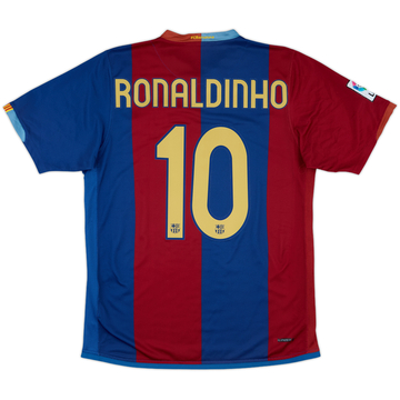 2006-07 Barcelona Home Shirt Ronaldinho #10 - 6/10 - (M)