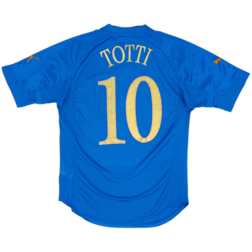 2004-06 Italy Home Shirt Totti #10 - 6/10 - (M)